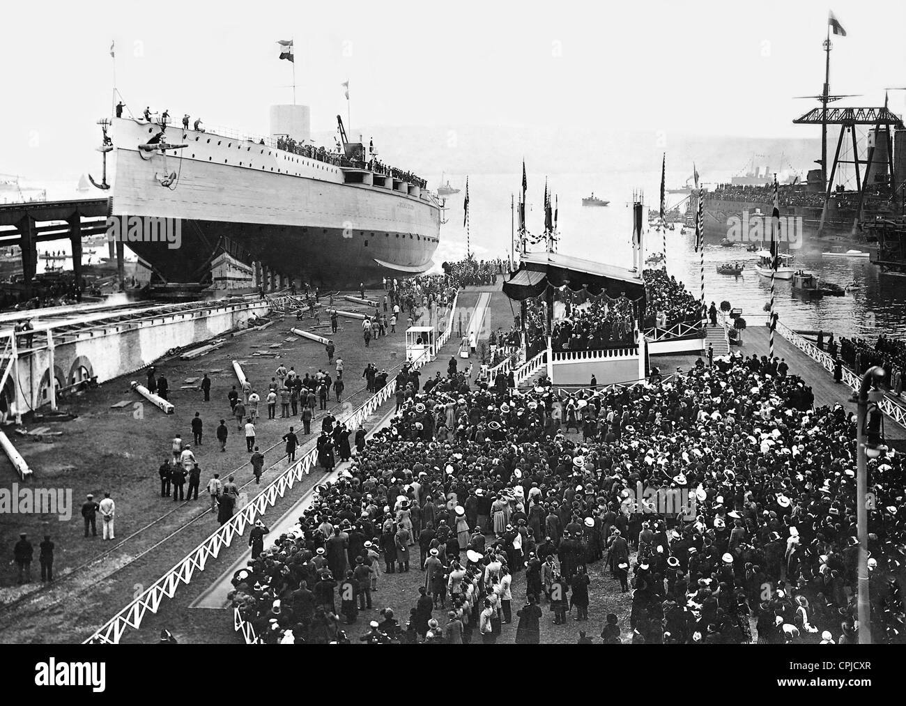 Jungfernfahrt der "Prinz Eugen", 1912 Stockfoto