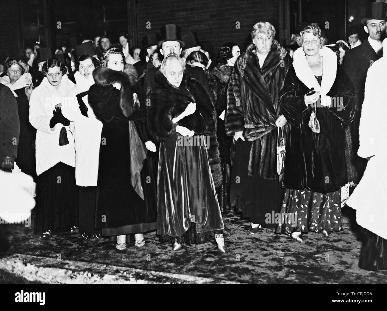 Eröffnung der Opernsaison in New York, 1933 Stockfoto