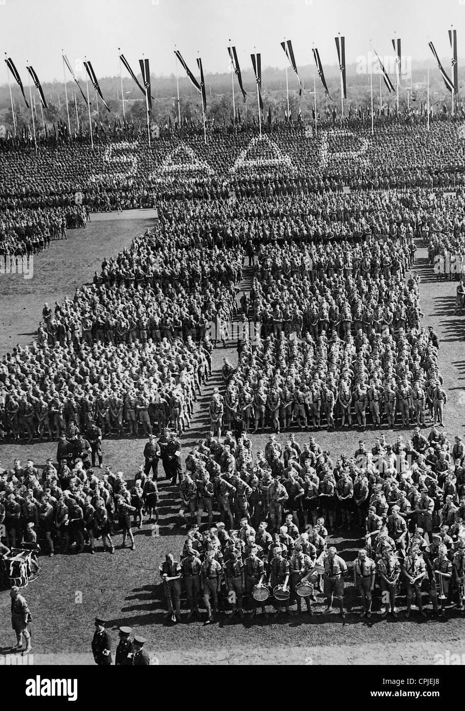 "Tag der Hitler-Jugend" auf der Nürnberg Rallye, 1935 Stockfoto
