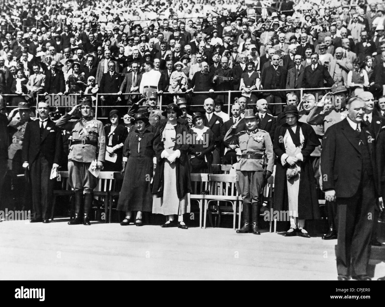 Engelbert Dollfuß am Maifeiertag in Wien, 1934 Stockfoto