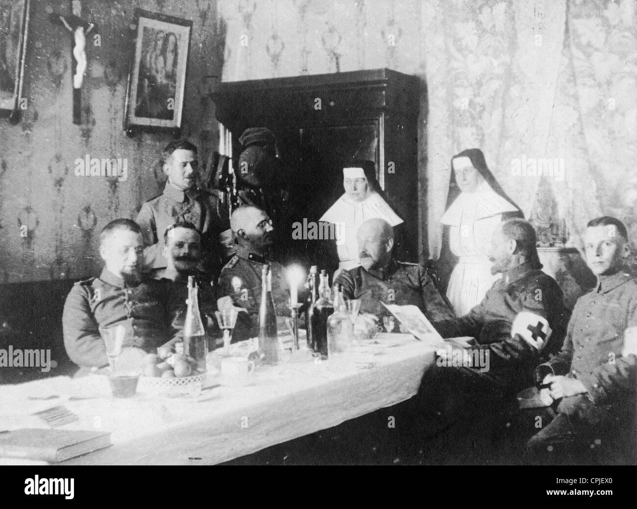 Krieg-Weihnachten 1915 in Frankreich Stockfotografie - Alamy