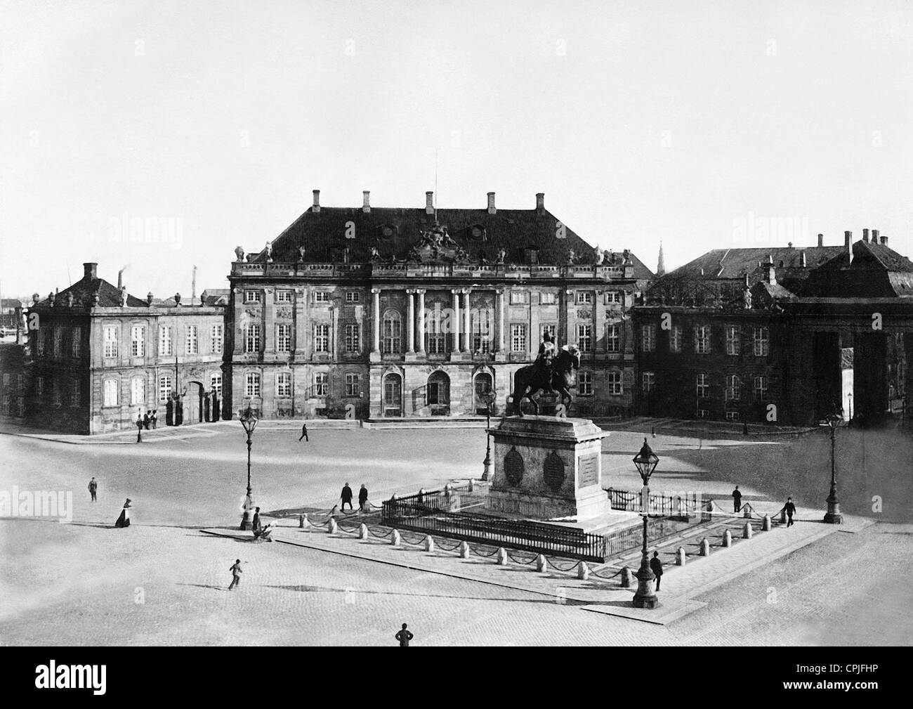 Schloss Amalienborg in Kopenhagen, 1894 Stockfoto