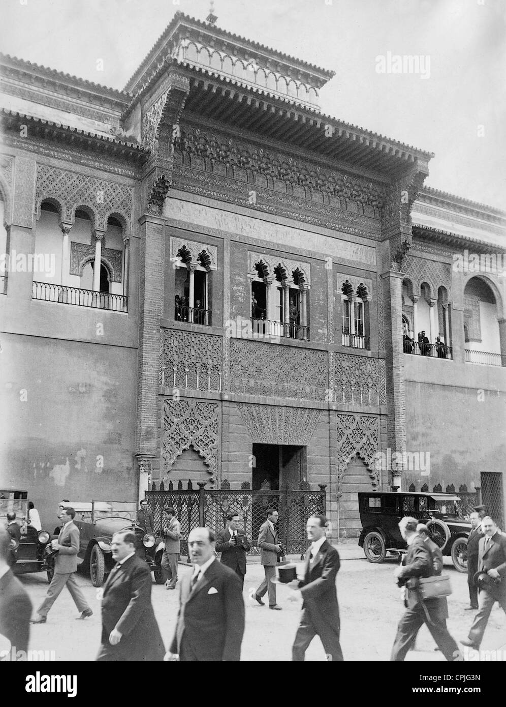 Königlicher Palast in Sevilla, 1927 Stockfoto