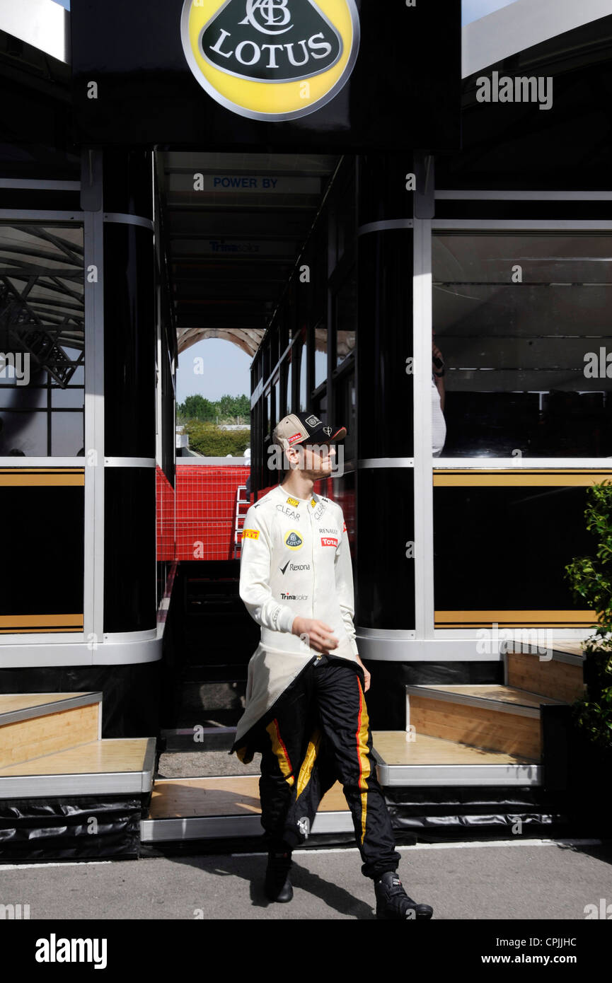 Romain Grosjean während der Formel 1 Grand Prix von Spanien 2012 Stockfoto