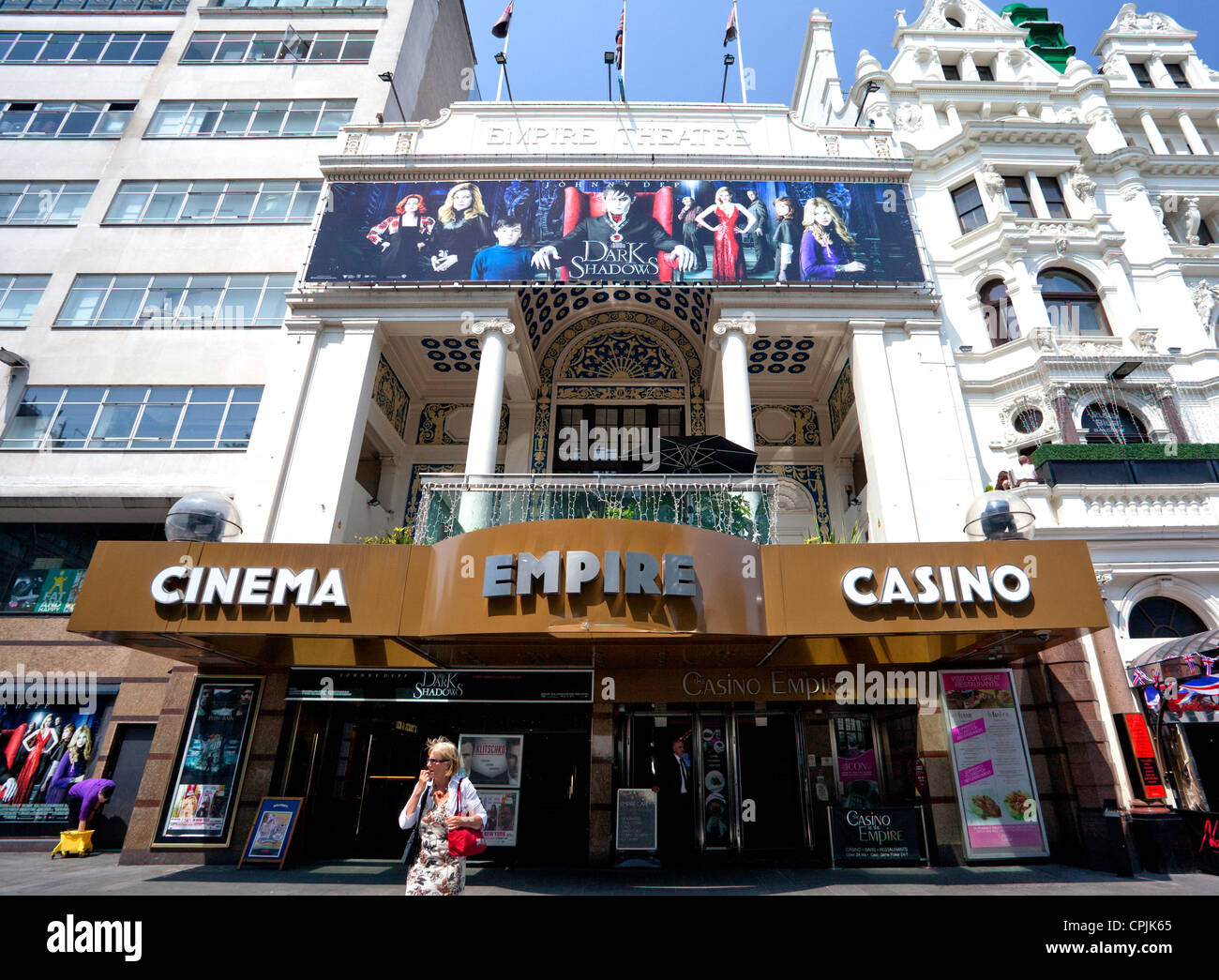 Empire Cinema & Casino am Leicester Square in London Stockfoto