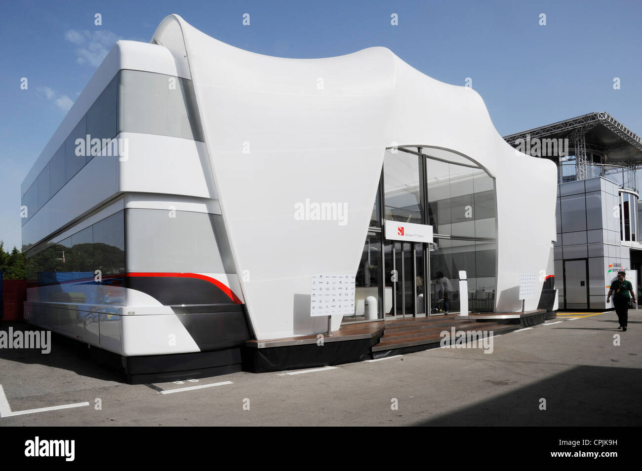 Sauber-Team Gastfreundschaft während des Formel 1 Grand Prix von Spanien 2012 Stockfoto