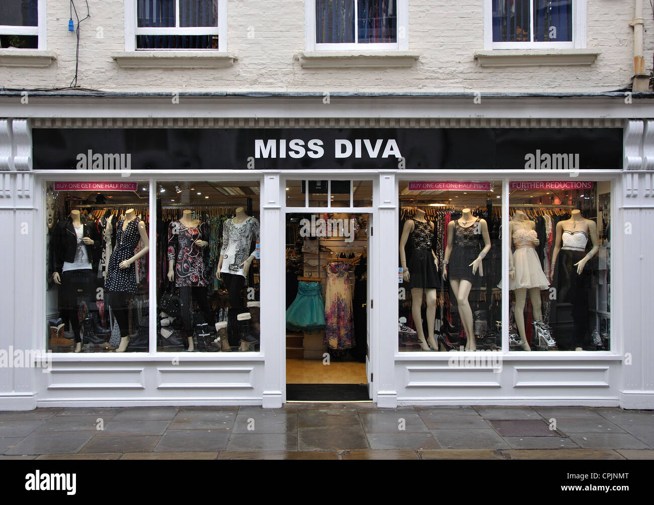 Miss Diva Mode Shop, York, England, UK Stockfoto