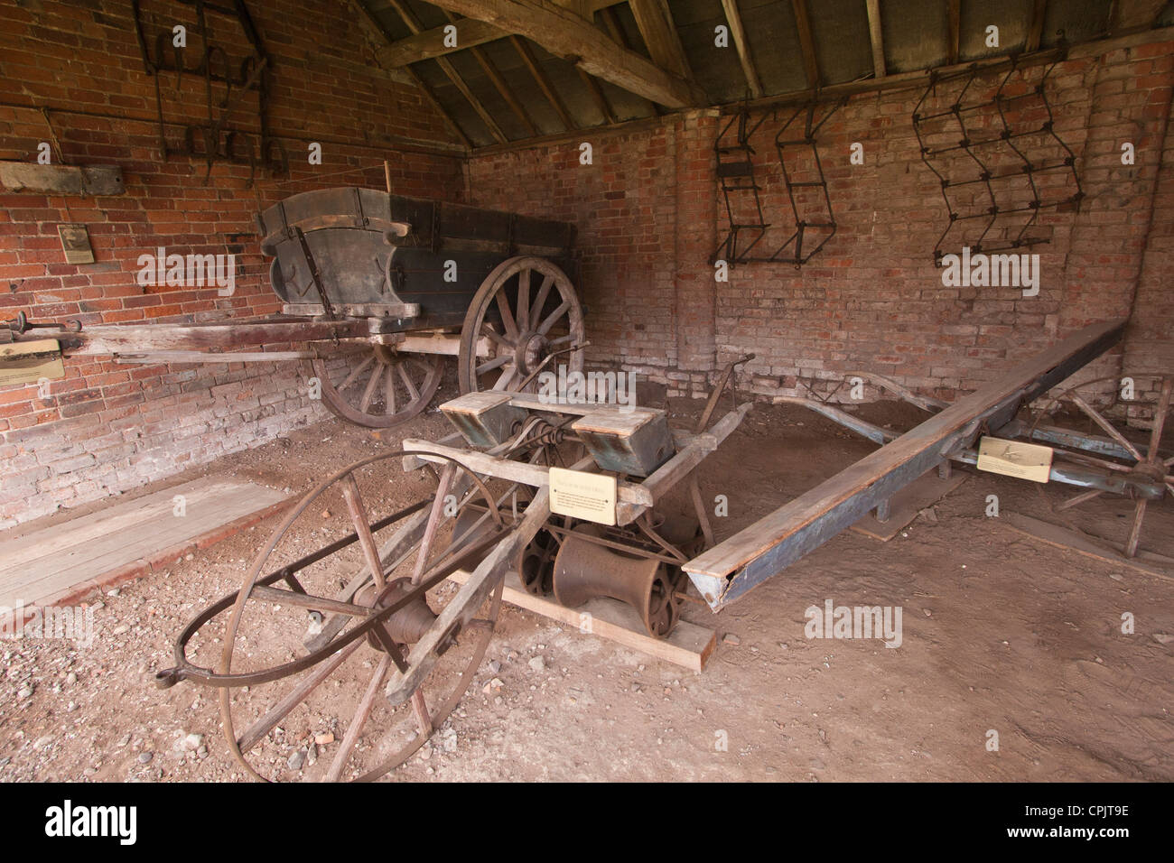 Eine Aufnahme im Boscobel House, Shropshire, wo König Charles II, eine Eiche zu entkommen, die Parlamentarier versteckt hat. Stockfoto