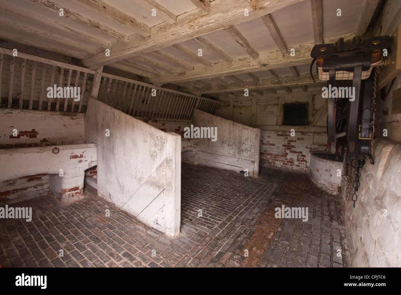 Eine Aufnahme im Boscobel House, Shropshire, wo König Charles II, eine Eiche zu entkommen, die Parlamentarier versteckt hat. Stockfoto