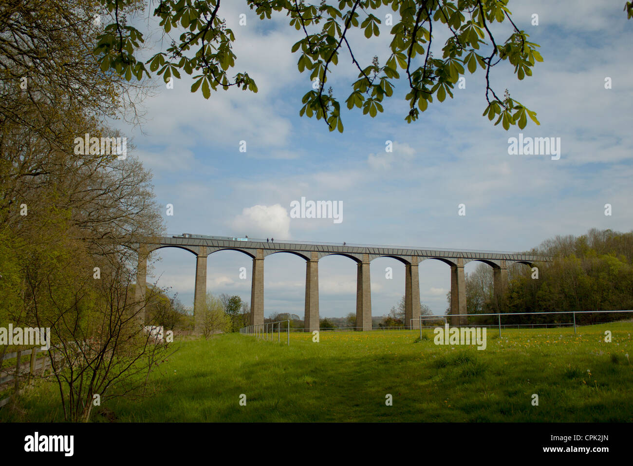 Llangollen Kanal und Aquaduct North Wales UK Stockfoto