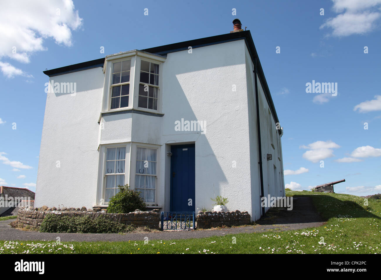 Das alte Haus der Küstenwache in Tenby Stockfoto