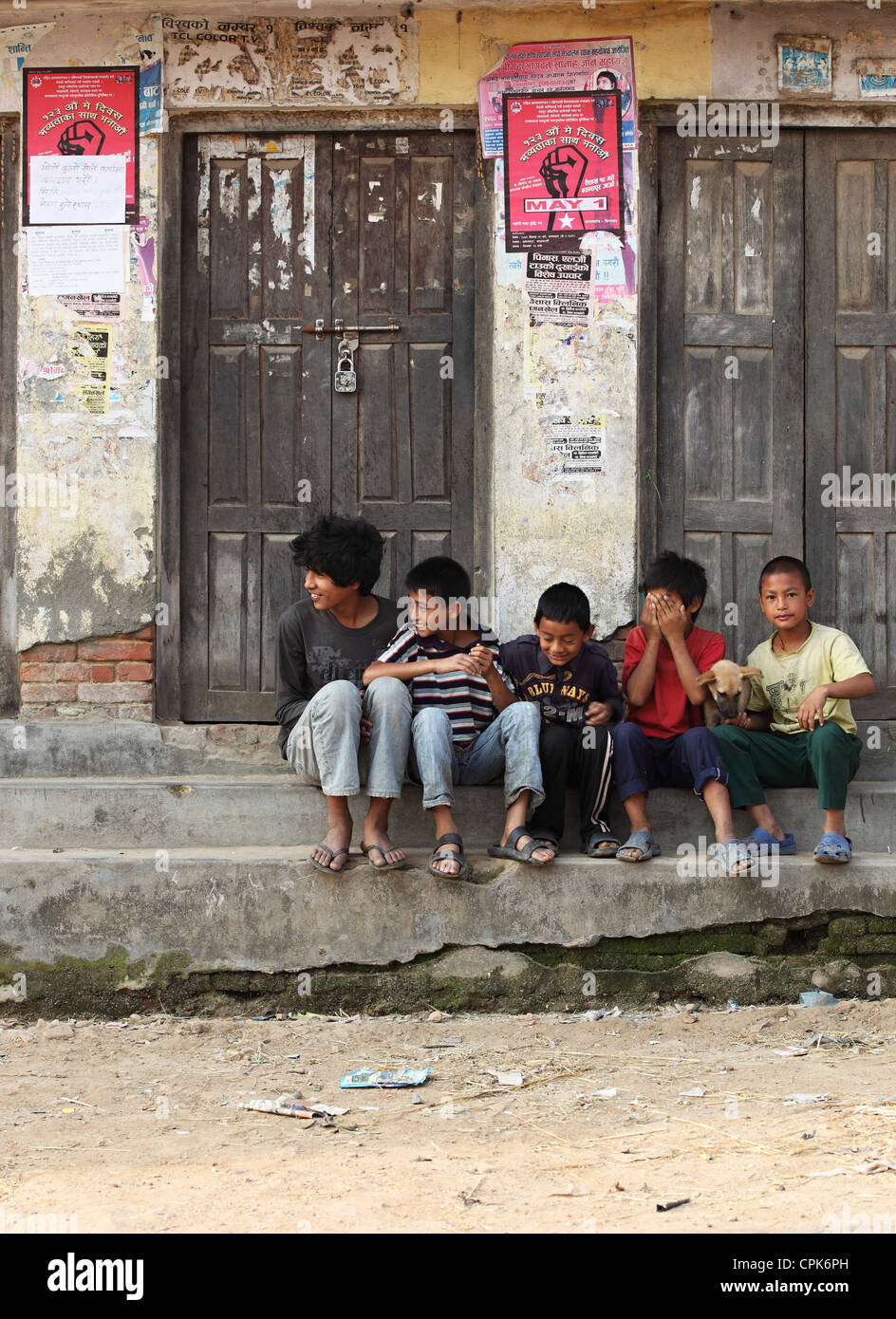 Nepalesische Kinder Stockfoto