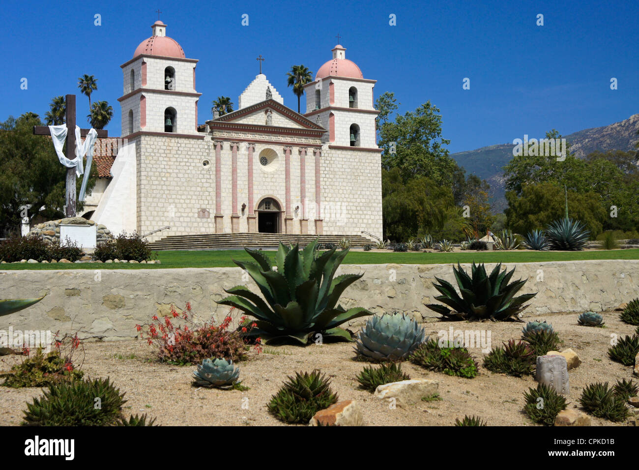 Mission Santa Barbara, Santa Barbara, Kalifornien Stockfoto