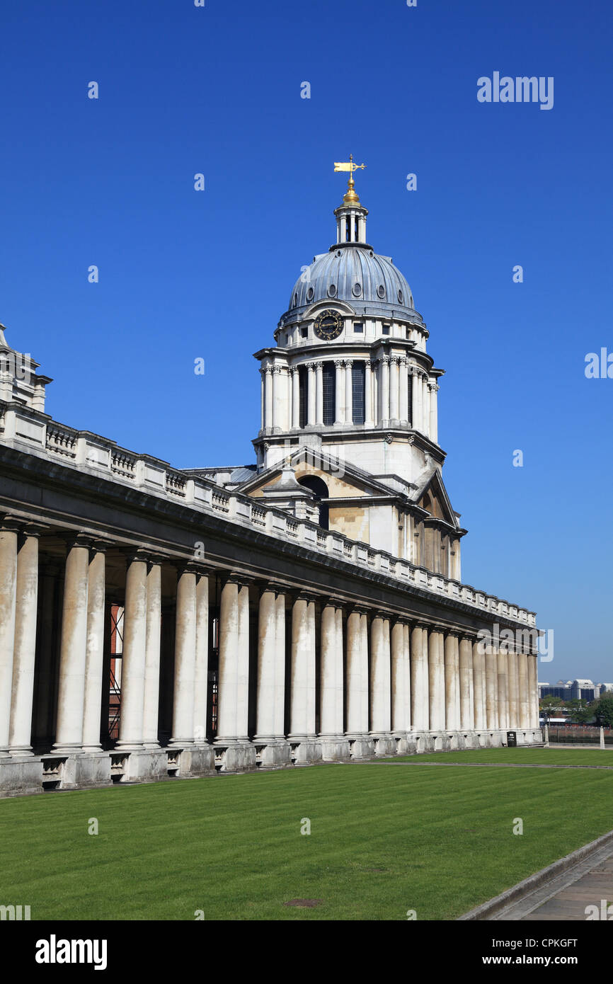 Greenwich Royal Naval Gebäude London Stockfoto