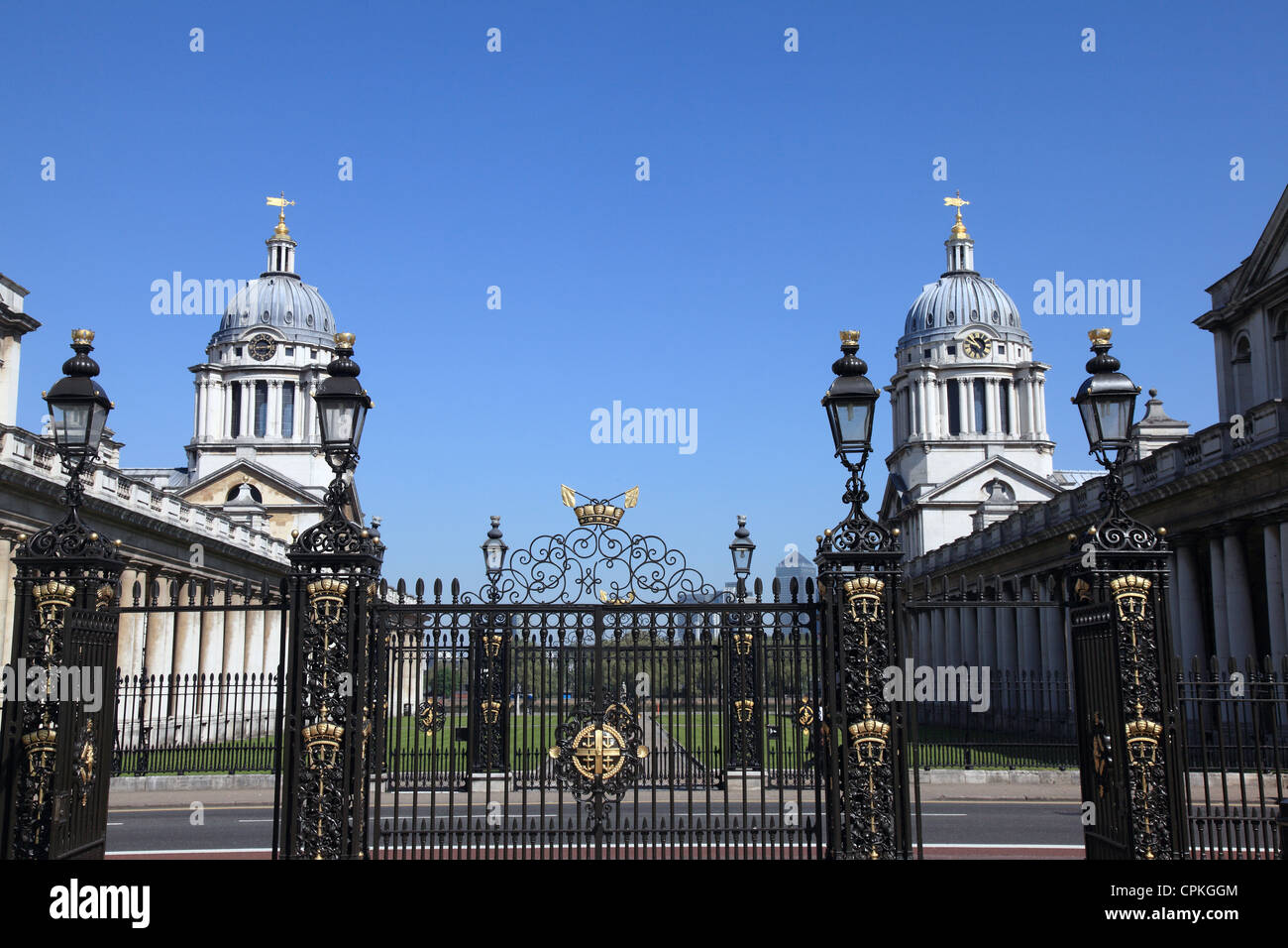 Greenwich Royal Naval Gebäude London Stockfoto