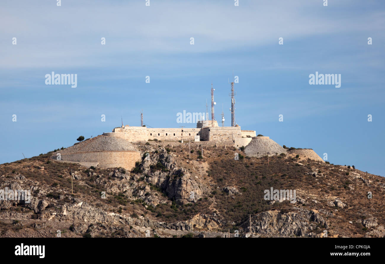 Alte Festung in Cartagena, Region Murcia, Spanien Stockfoto