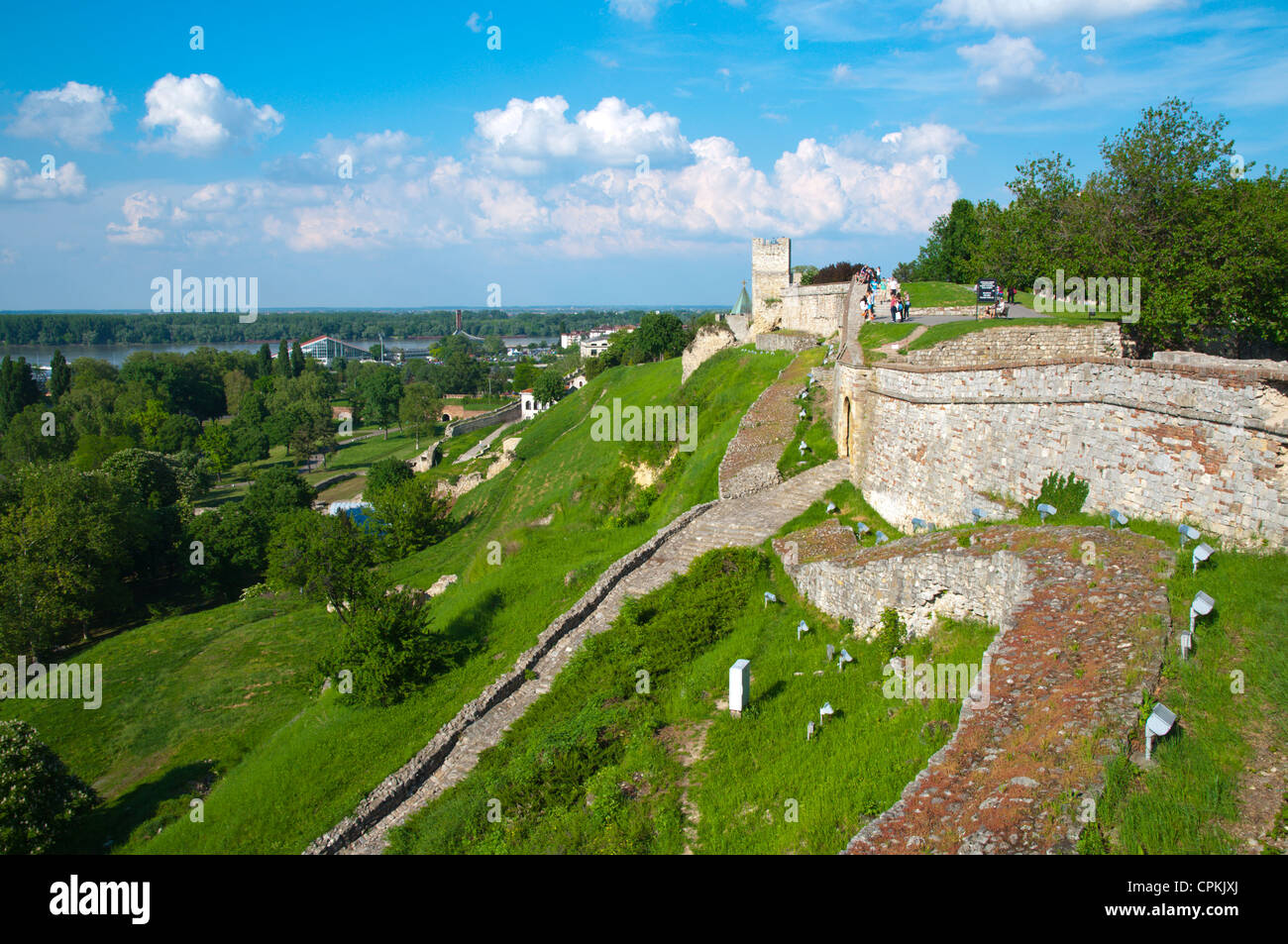 Beogradska Tvrdava der Belgrader Festung Kalemegdan Park Bereich Belgrad Serbien Mitteleuropas Stockfoto