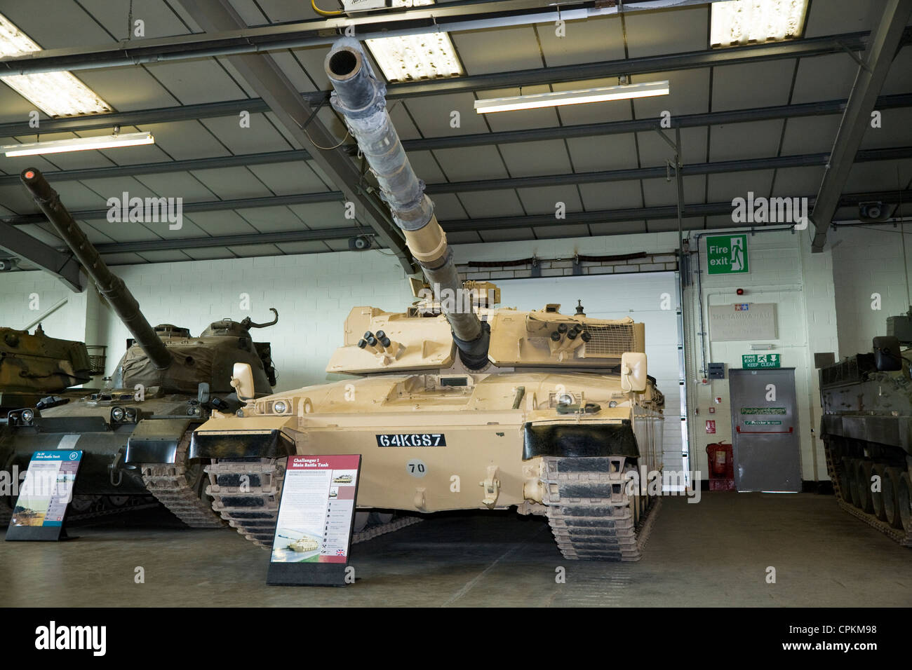 Herausforderer ich / 1 Main Battle Tank / MBT Ausstellung auf dem Display an The Tank Museum in Bovington, Dorset. VEREINIGTES KÖNIGREICH. Stockfoto