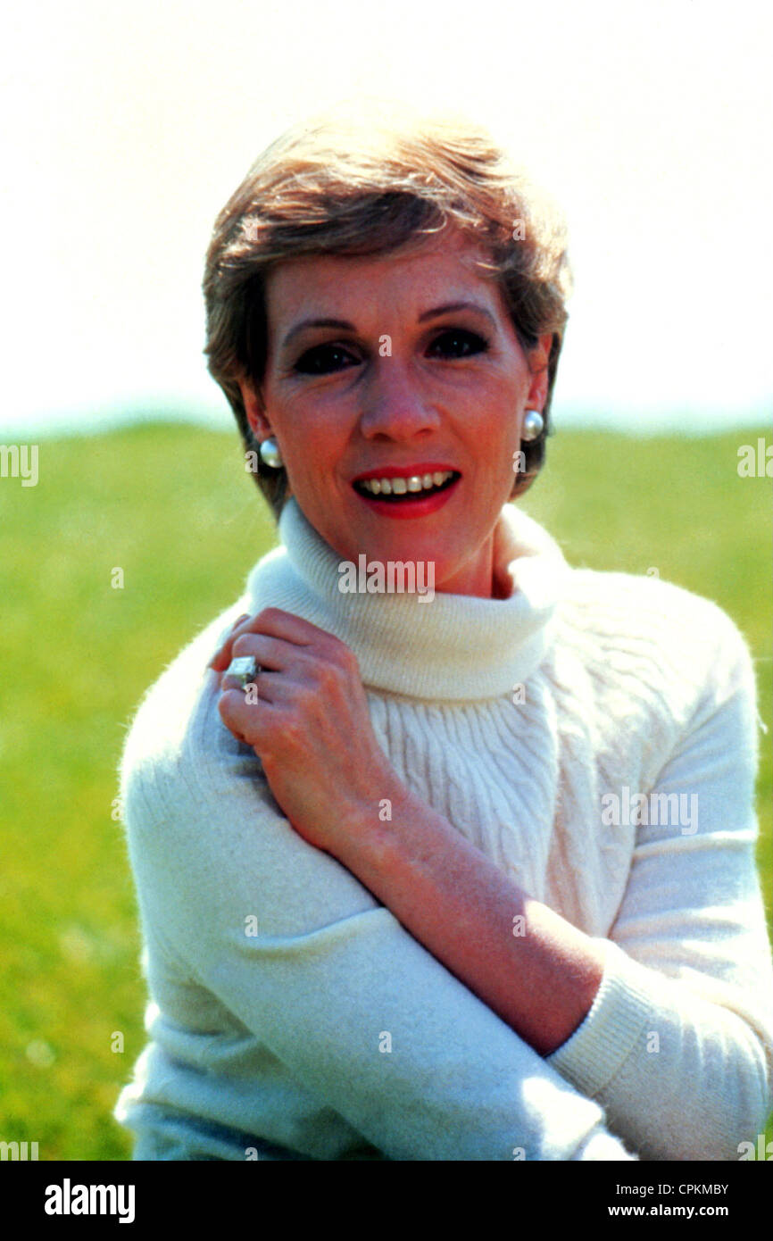Porträt der Filmstar und Sängerin Julie Andrews Stockfoto