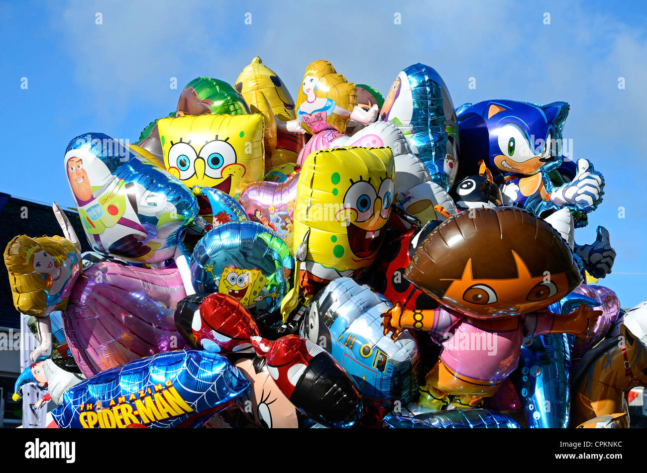 Chrildrens Helium-Ballons Stockfoto