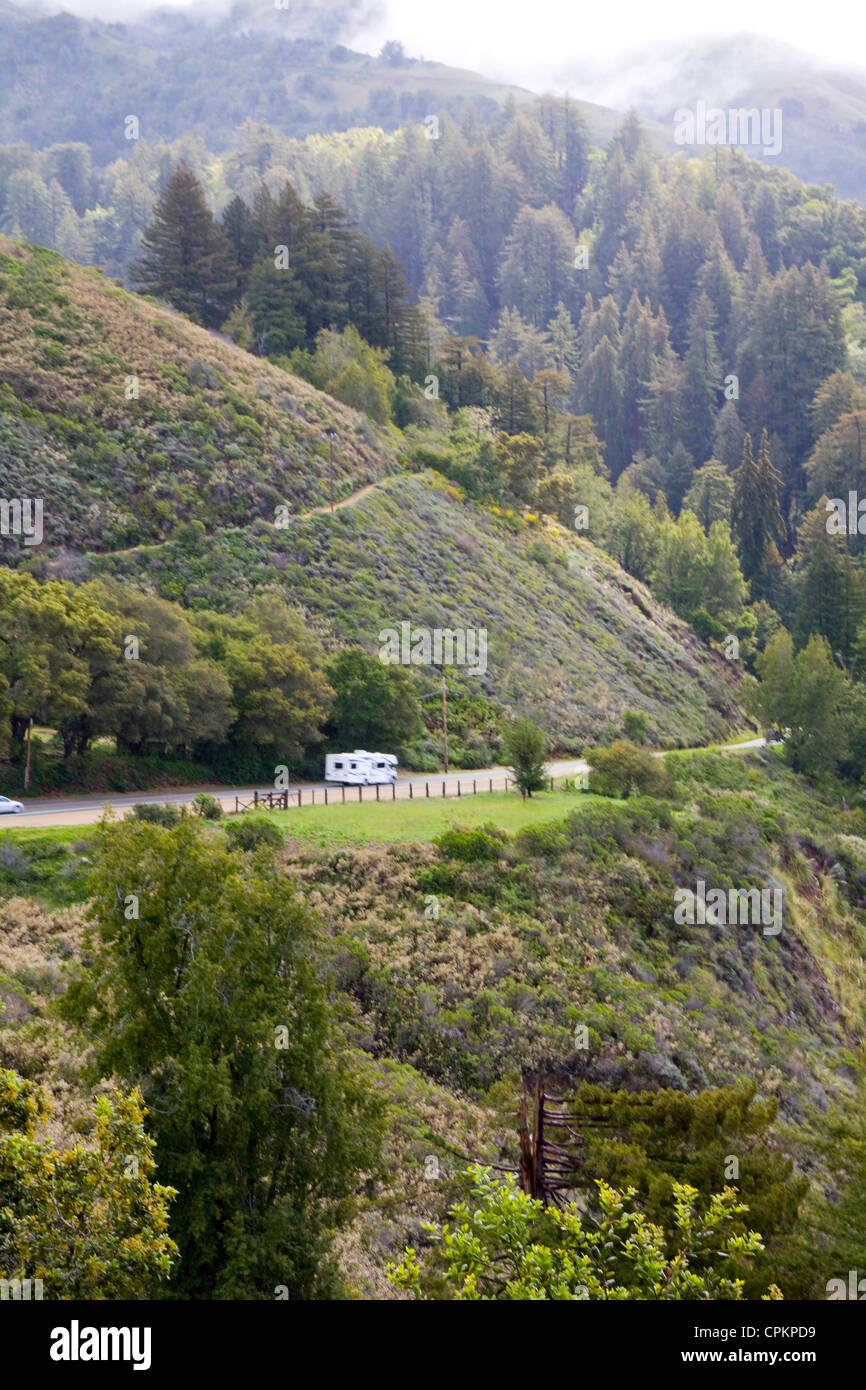 RV, Highway 1, Kalifornien, USA Stockfoto