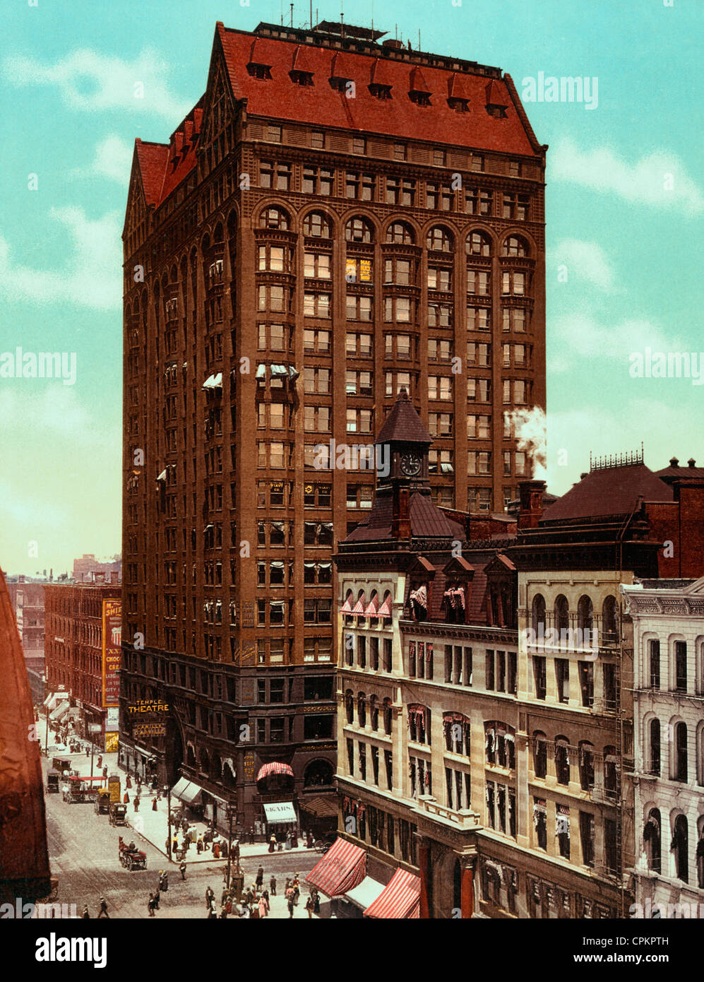 Freimaurertempel, Chicago, Illinois ca. 1901 Stockfoto
