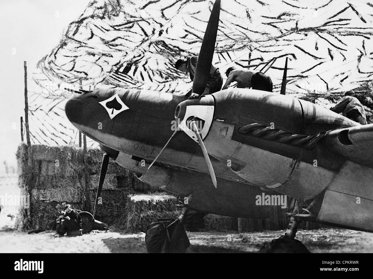 Deutsch "Zerstörer" Messerschmitt Me 110 Stockfoto