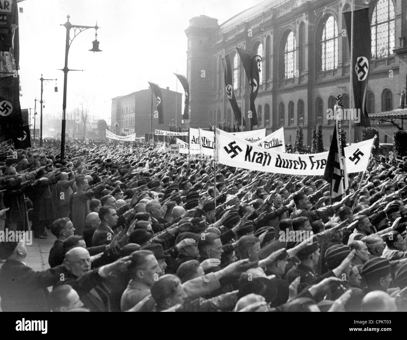 Wiener Arbeiter Reisen mit der Organisation "Kraft durch Freude" nach Berlin, 1938 Stockfoto