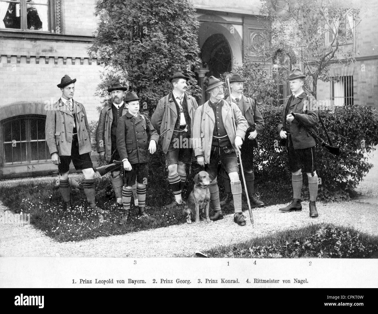 Sport-Jagd in der Bayerischen Königsfamilie Stockfoto