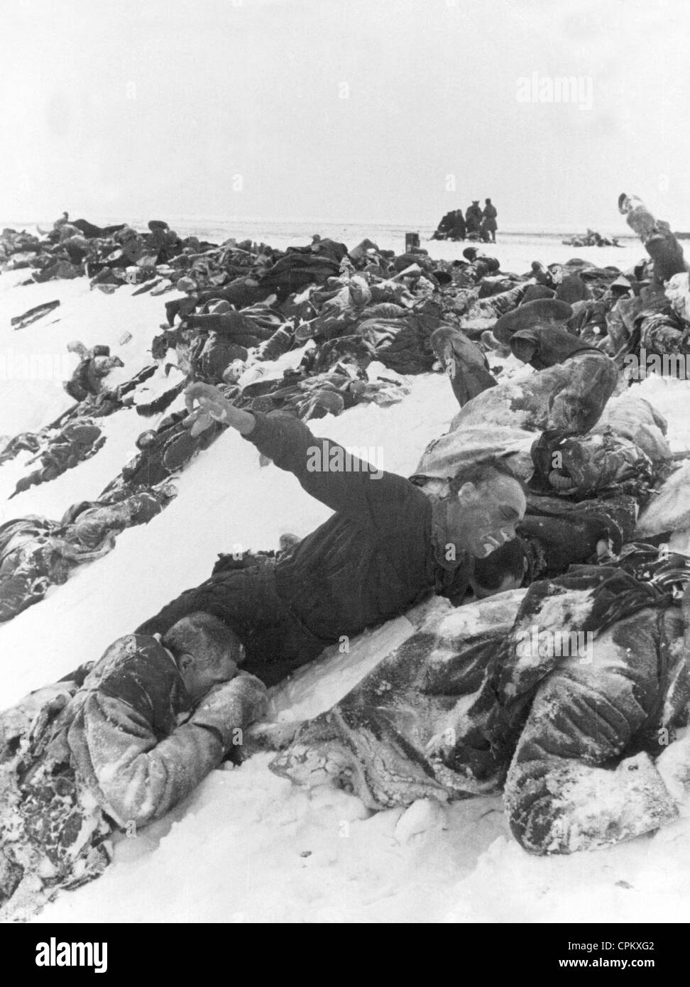 Gefallenen Soldaten an der Ostfront, 1942 Stockfoto