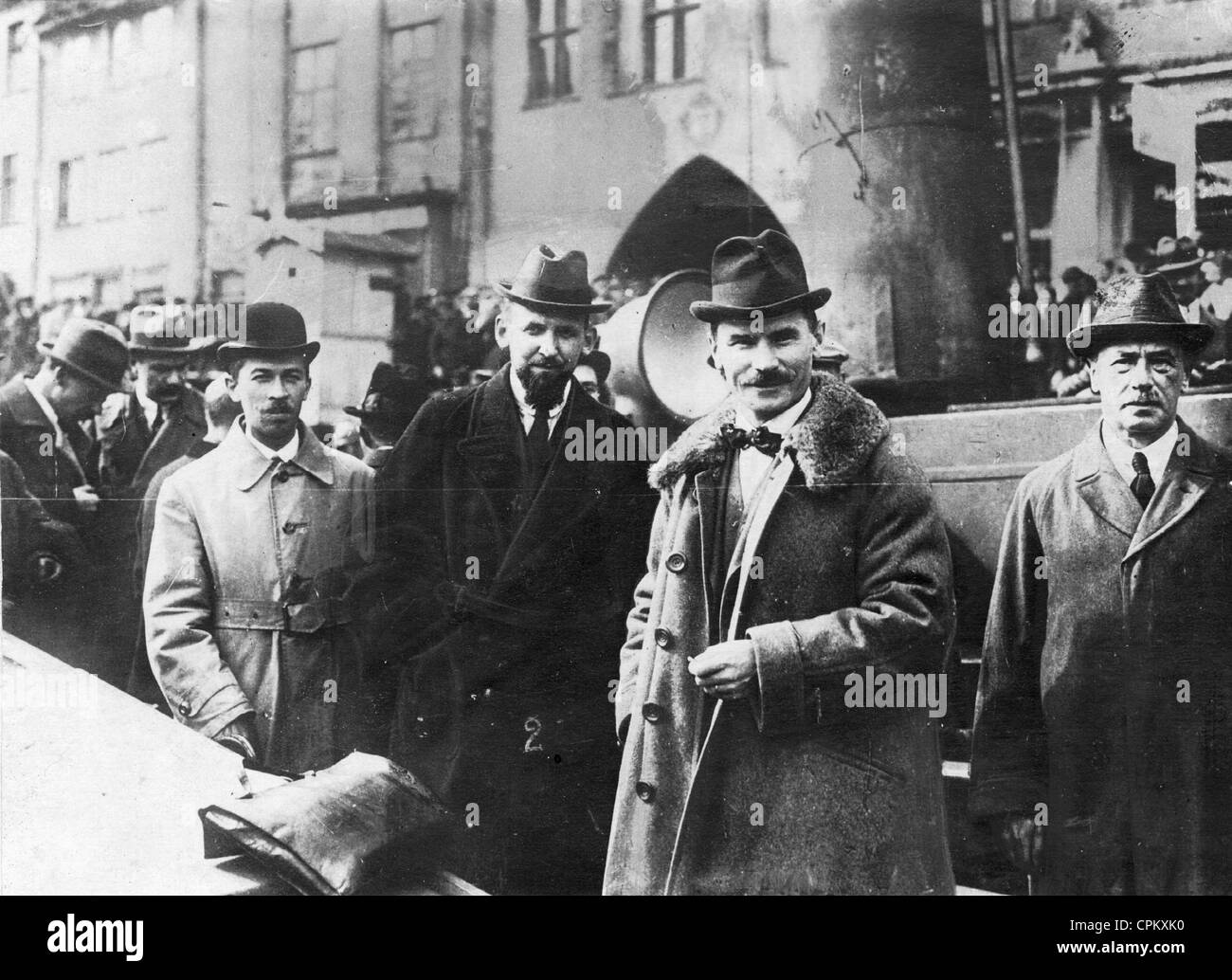 Friedensverhandlungen am Ende des polnisch-russischen Krieg, 1920 Stockfoto
