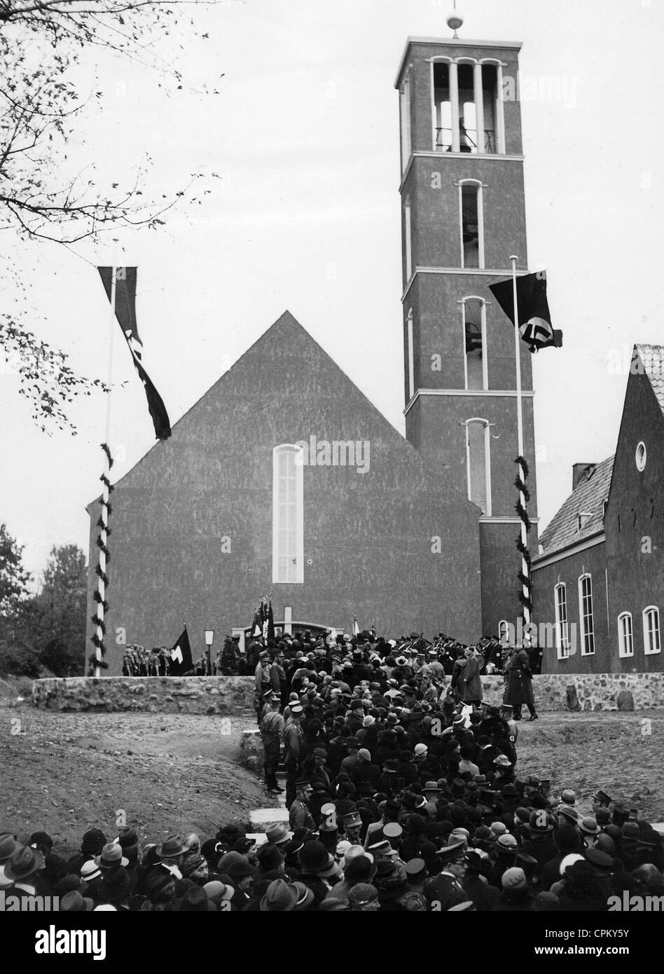Einweihung der Hindenburg-Gedächtniskirche in Hermsdorf, 1935 Stockfoto