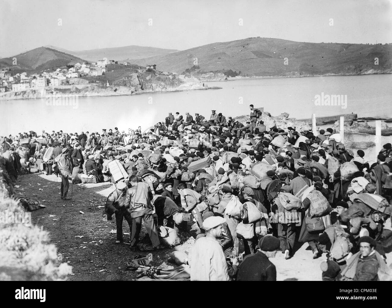 Flüchtlinge im spanischen Bürgerkrieg, 1939 Stockfoto