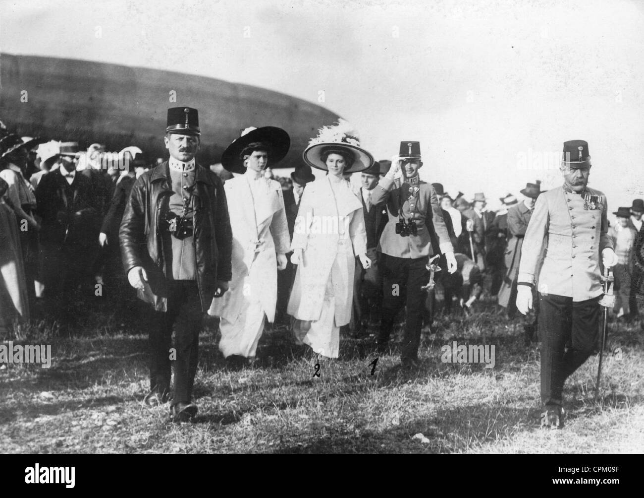 Karl I und Zita bei einem Besuch in Wien-Flug-Woche, 1911 Stockfoto