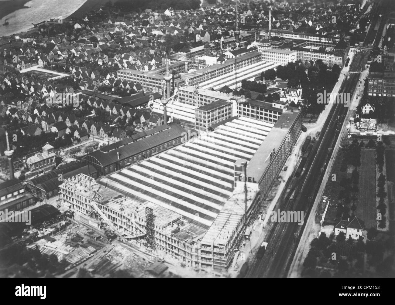Das Opel-Werk in Rüsselsheim, um 1930 Stockfoto