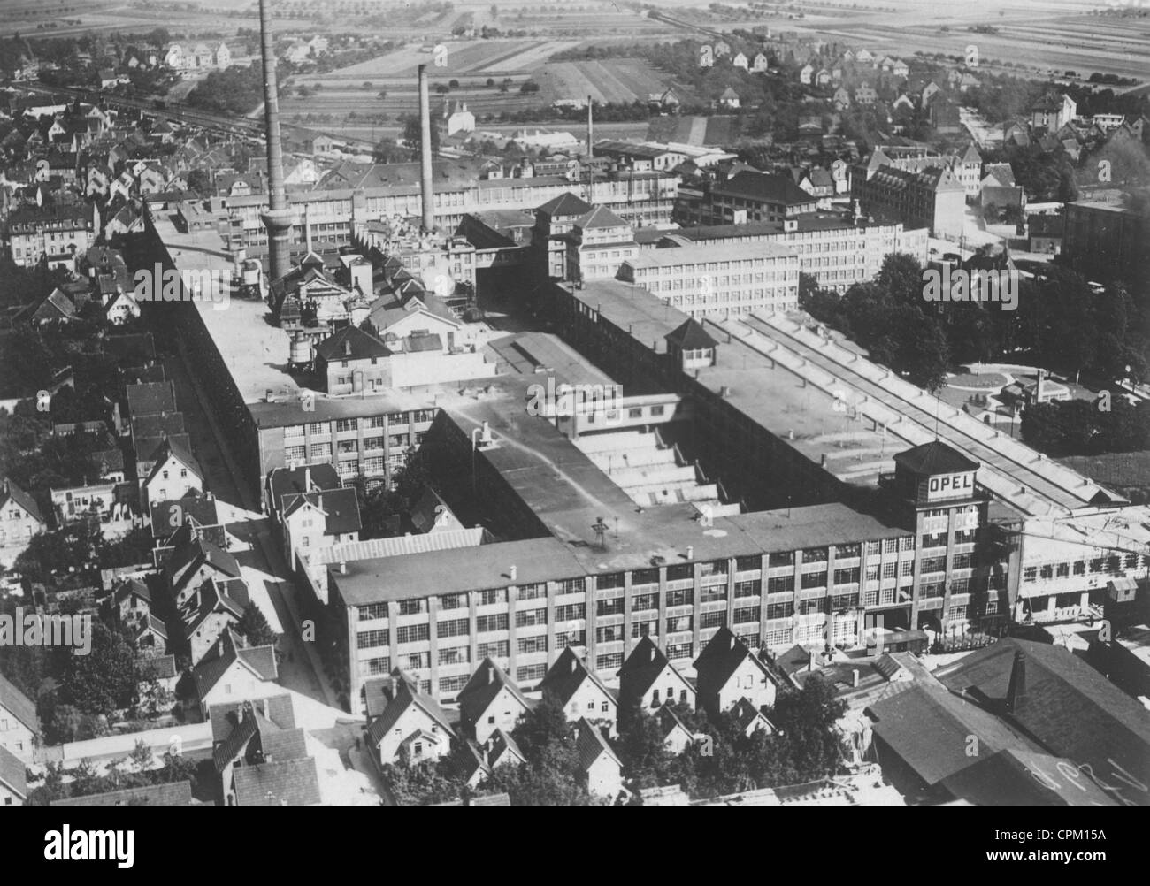 Das Opel-Werk in Rüsselsheim, 1928 Stockfoto