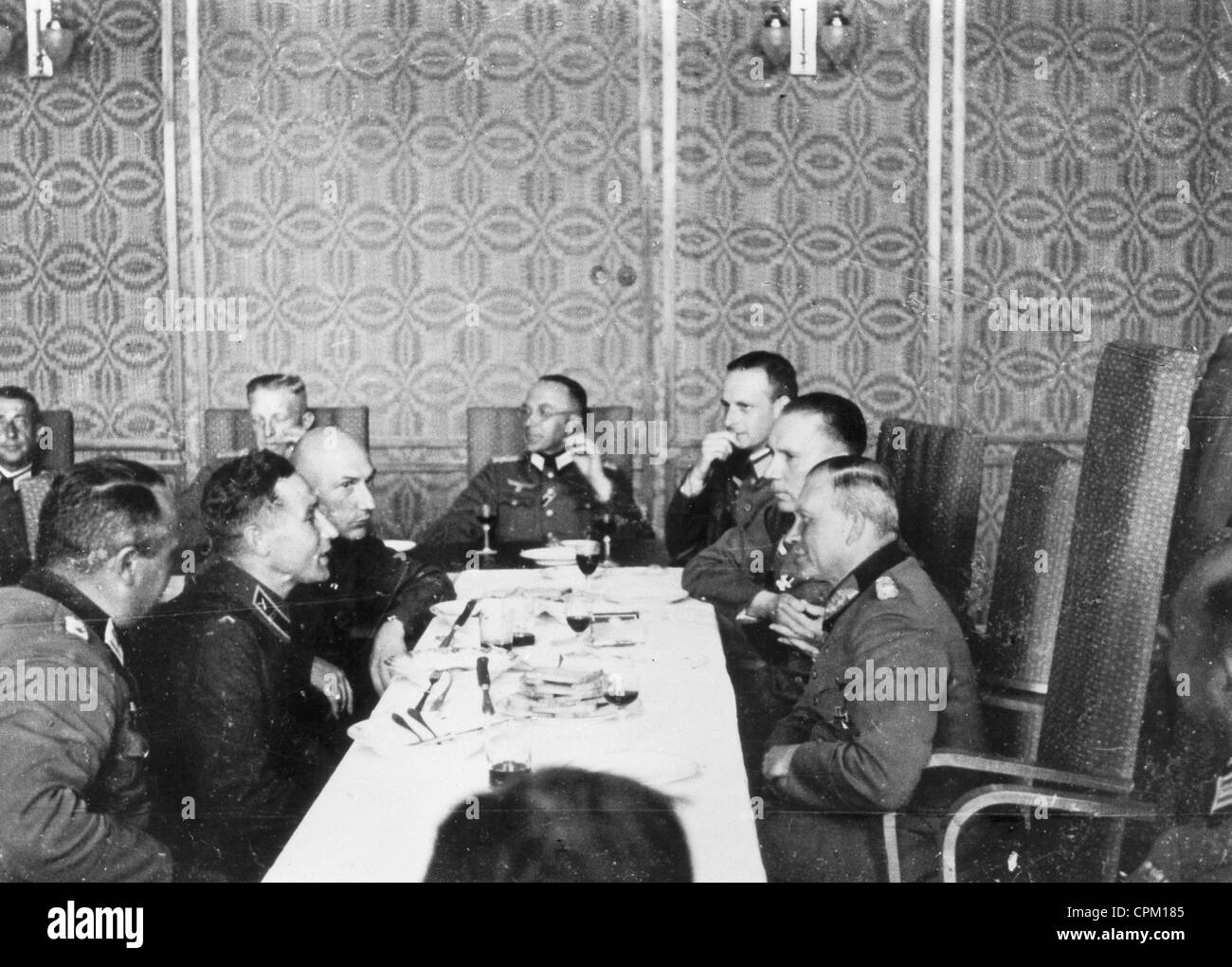 Heinz Guderian und Krivoshein in Brest-Litowsk, 1939 Stockfoto