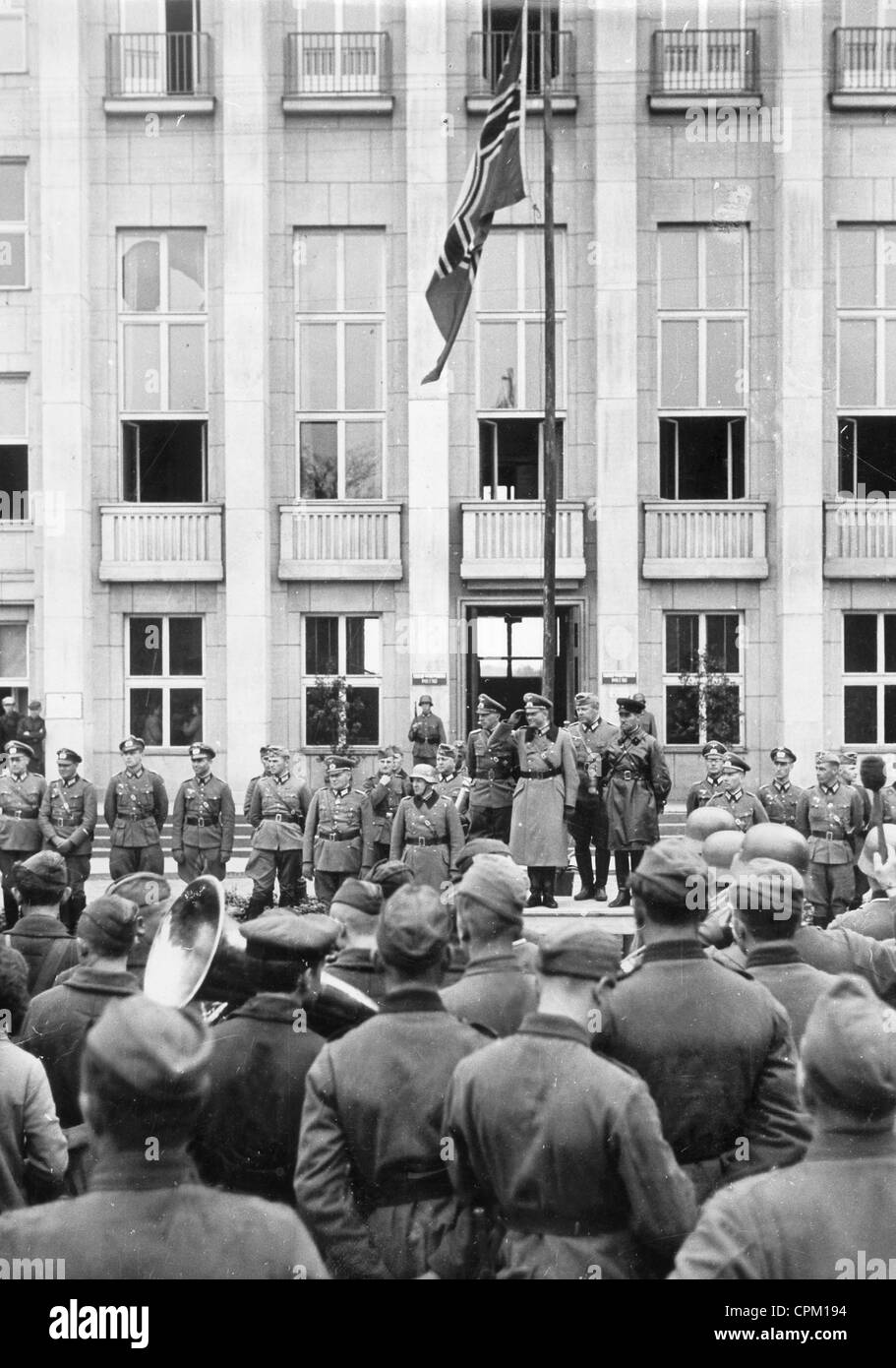 Parade am Abzug der deutschen aus Brest-Litowsk, 1939 Stockfoto
