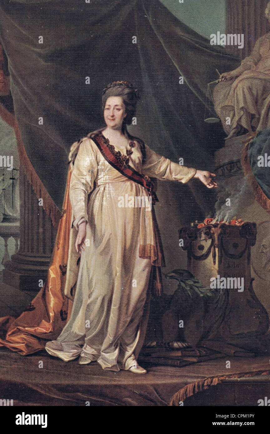 Katharina II. von Russland, c.1770 Stockfoto