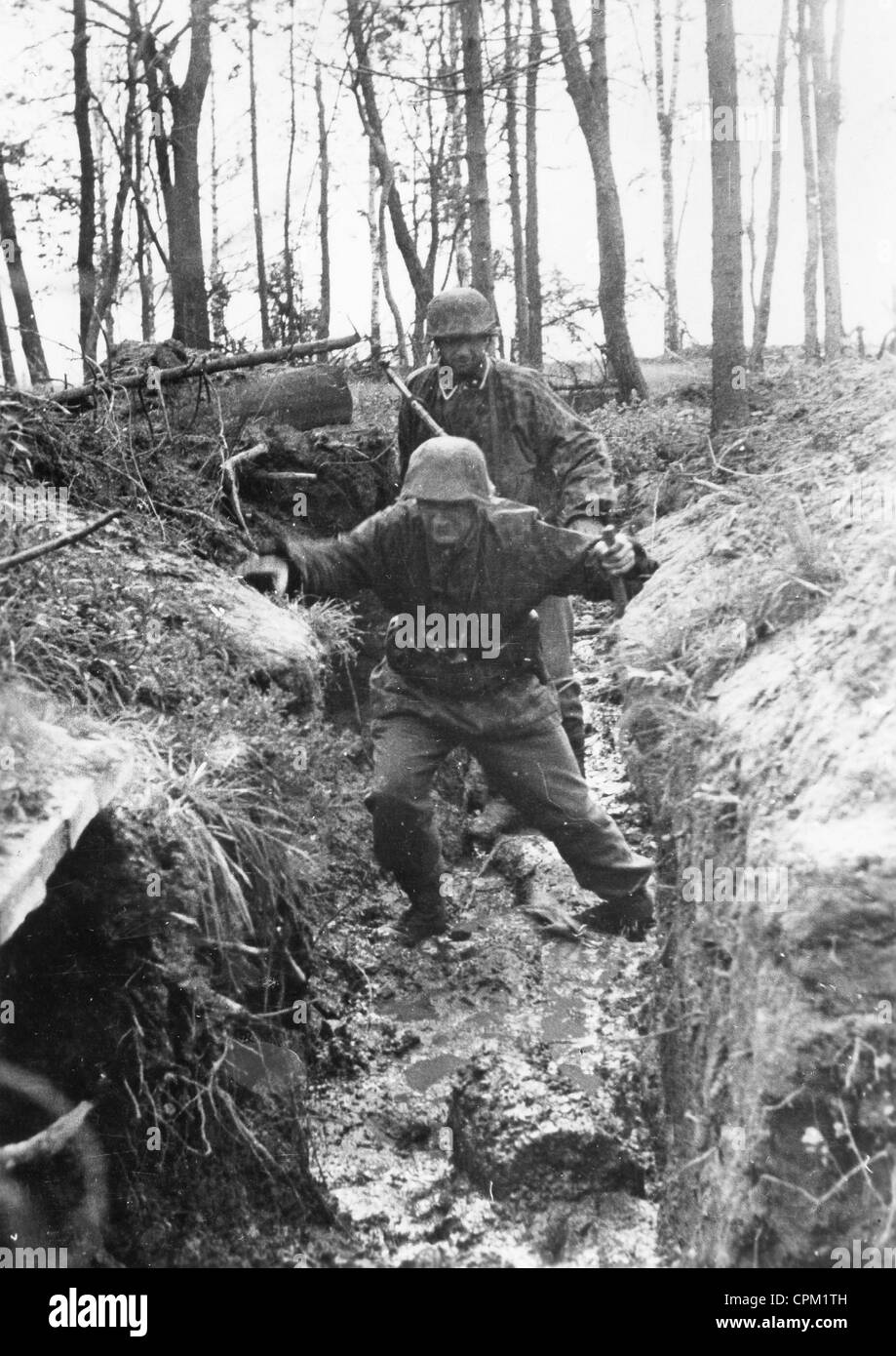 Deutsche Soldaten an der Ostfront 1942 Stockfoto