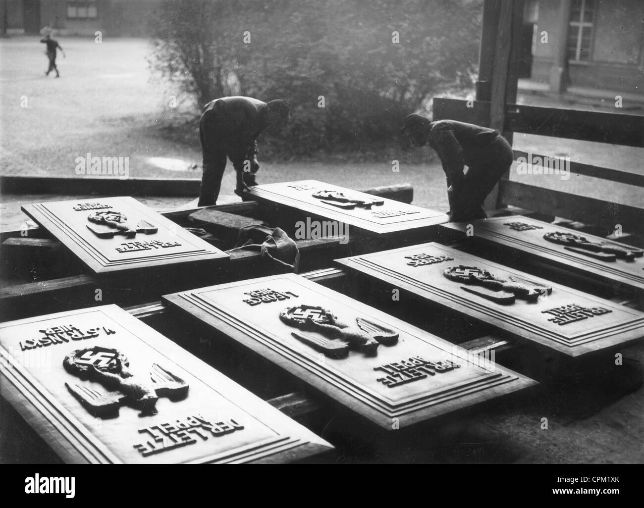 Sarkophag-Deckel für die Toten des Hitler-Putsches 1923, 1935 Stockfoto