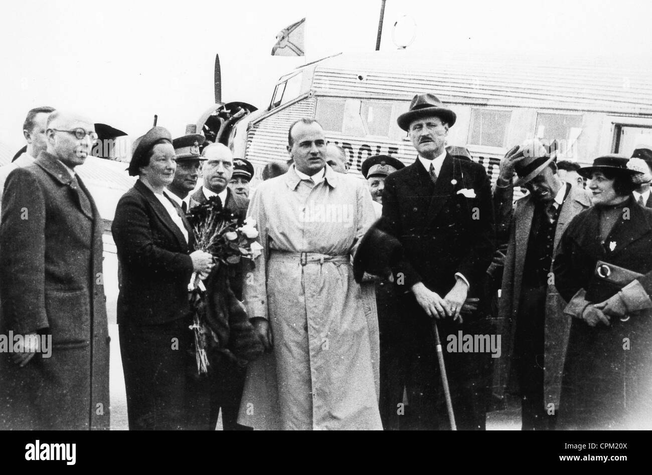 Ulrich von Hassel und Hans Frank in Rom, 1936 Stockfoto