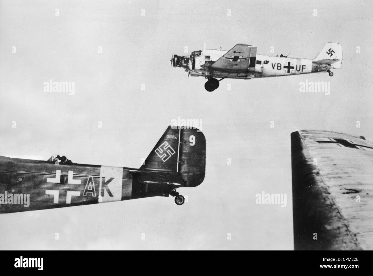 Deutsche Transportflugzeuge während der Schlacht von Stalingrad, 1942 Stockfoto