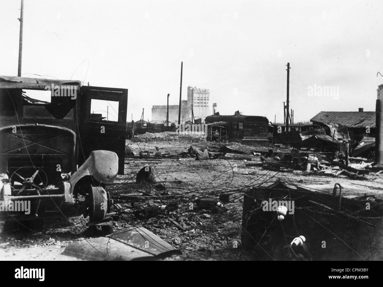 Ruinen in Stalingrad, 1942 Stockfoto