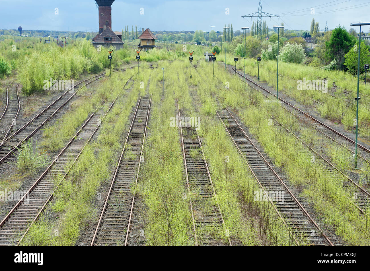 Stillgelegte Bahnstrecke Rangierbahnhof der 1989 Deutschland