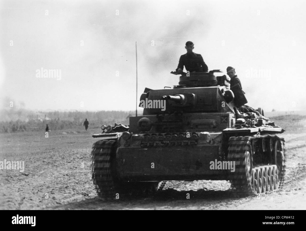 Deutsche Panzer III in Russland, 1942 Stockfoto