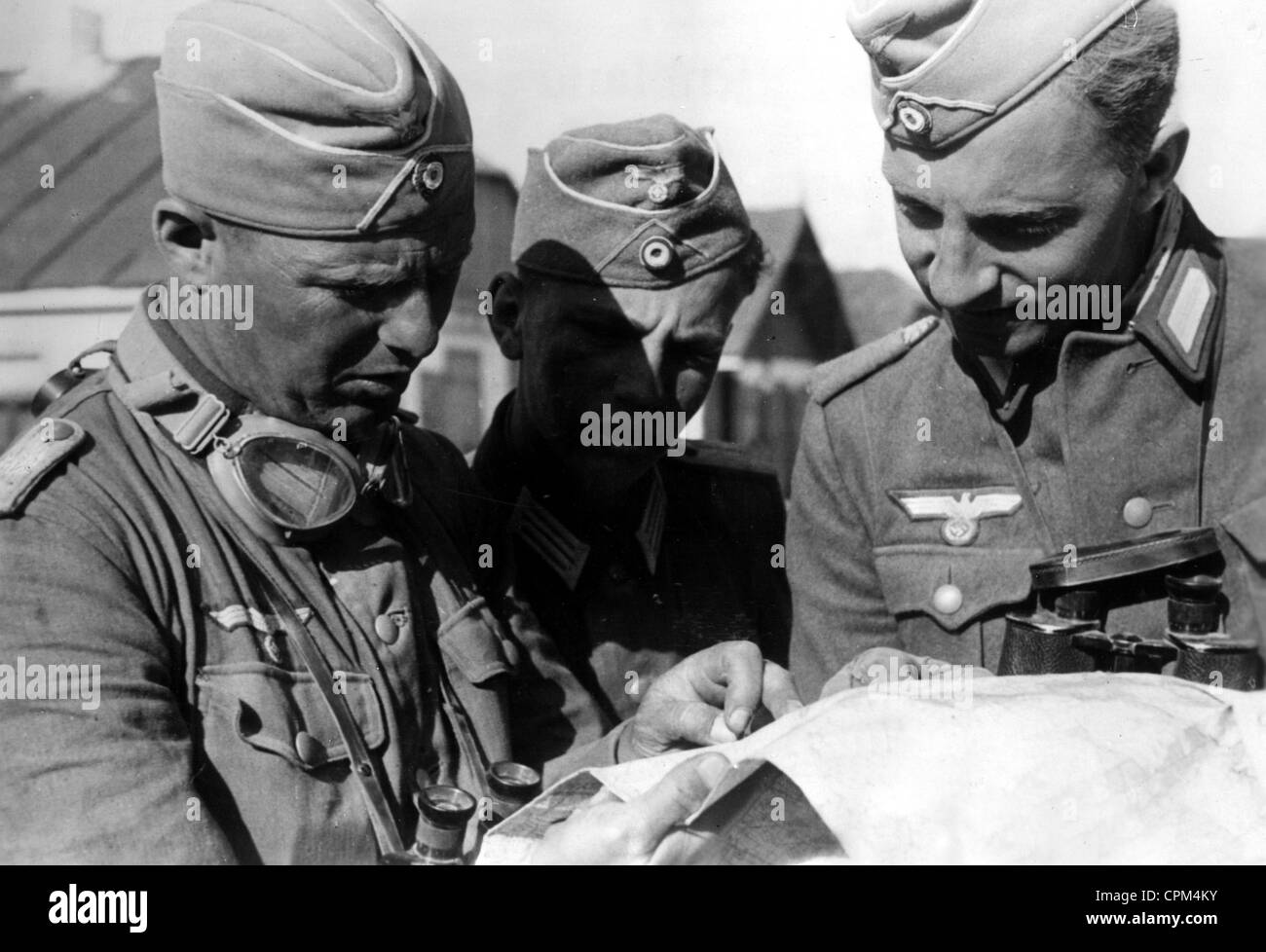 Deutsche Offiziere an der Ostfront, 1941 Stockfotografie Alamy