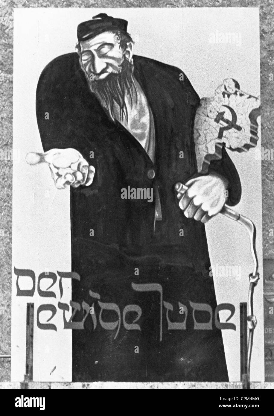 Propagandaplakat für den Film "Der ewige Jude", 1940 Stockfoto