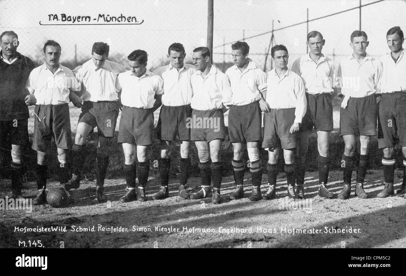 Das Team des 1. FC Bayern München, vor 1945 Stockfoto