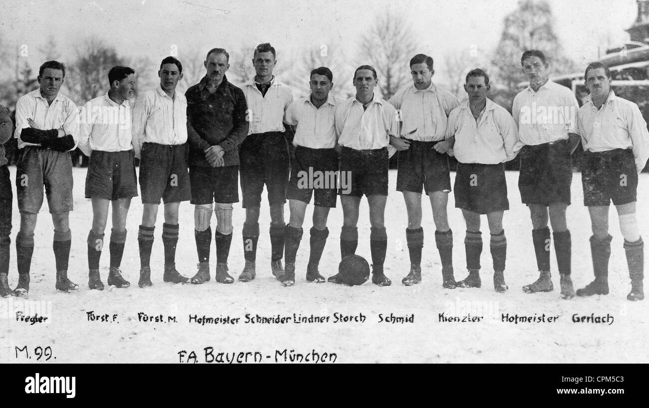Team des 1. FC Bayern München, vor 1945 Stockfotografie Alamy